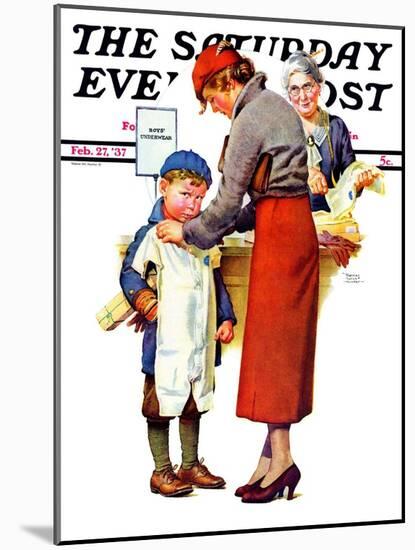 "New Woolies," Saturday Evening Post Cover, February 27, 1937-Frances Tipton Hunter-Mounted Giclee Print