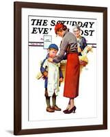 "New Woolies," Saturday Evening Post Cover, February 27, 1937-Frances Tipton Hunter-Framed Giclee Print