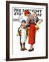 "New Woolies," Saturday Evening Post Cover, February 27, 1937-Frances Tipton Hunter-Framed Giclee Print