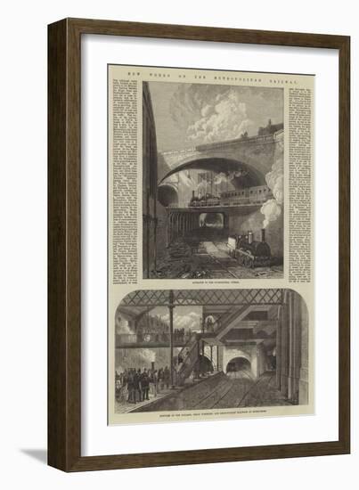 New Works on the Metropolitan Railway-null-Framed Giclee Print