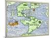 New World Geography According to a Mapmaker of 1540-null-Mounted Giclee Print