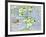 New World Geography According to a Mapmaker of 1540-null-Framed Giclee Print