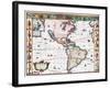 New World Map, 1616-John Speed-Framed Giclee Print