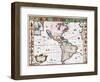 New World Map, 1616-John Speed-Framed Giclee Print