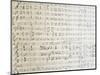 New World Symphony, Handwritten Score by Antonin Leopold Dvorak-null-Mounted Giclee Print