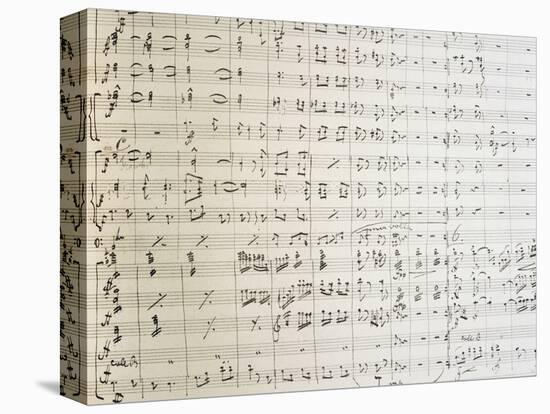 New World Symphony, Handwritten Score by Antonin Leopold Dvorak-null-Stretched Canvas