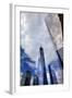 New World Trade Center Glass Building Skyscraper Skyline Blue Clouds Reflection New York City, Ny-William Perry-Framed Photographic Print