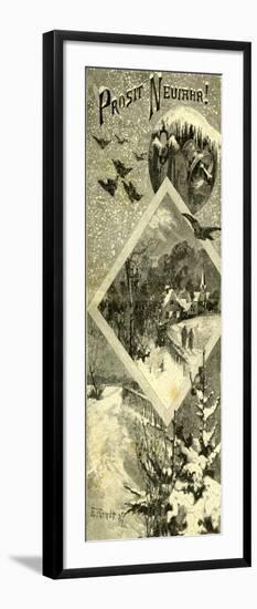 New Year Austria 1891-null-Framed Giclee Print