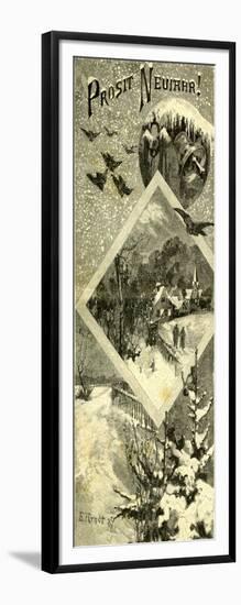 New Year Austria 1891-null-Framed Giclee Print