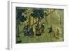 New Year, Colored Print-Itcho Hanabusa-Framed Giclee Print