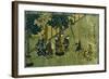 New Year, Colored Print-Itcho Hanabusa-Framed Giclee Print