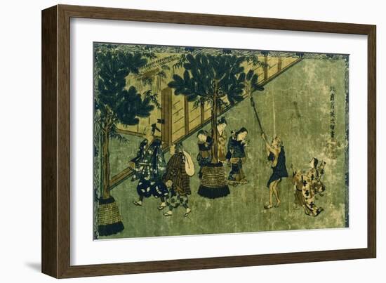 New Year, Colored Print-Itcho Hanabusa-Framed Giclee Print