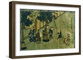 New Year, Colored Print-Itcho Hanabusa-Framed Giclee Print