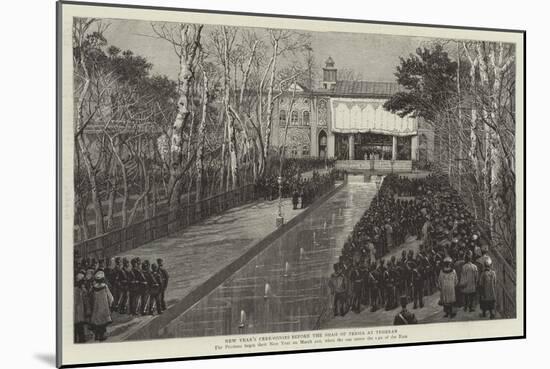 New Year's Ceremonies before the Shah of Persia at Teheran-null-Mounted Giclee Print