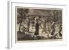 New Year's Day in Burmah, a Sketch at the Water Festival-null-Framed Giclee Print