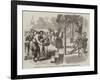 New Year's Day in India, Servants Bringing in Presents-null-Framed Giclee Print