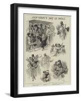 New Year's Day in Paris-null-Framed Giclee Print