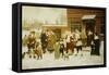 New Year's Day, New Amsterdam, 1876-George Henry Boughton-Framed Stretched Canvas