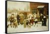 New Year's Day, New Amsterdam, 1876-George Henry Boughton-Framed Stretched Canvas