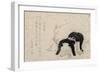 New Year's Day of the Year of Horse, Early 19th Century-Katsushika Hokusai-Framed Giclee Print