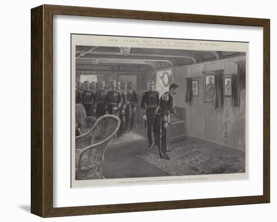 New Year's Day on a Japanese War-Ship-G.S. Amato-Framed Giclee Print