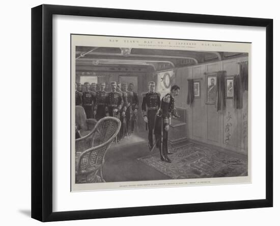 New Year's Day on a Japanese War-Ship-G.S. Amato-Framed Giclee Print