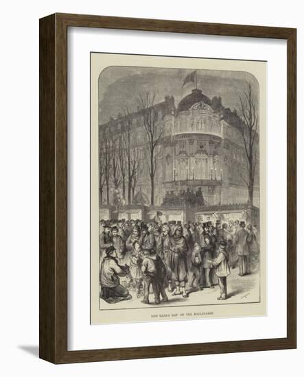 New Year's Day on the Boulevards-Godefroy Durand-Framed Giclee Print