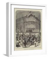 New Year's Day on the Boulevards-Godefroy Durand-Framed Giclee Print
