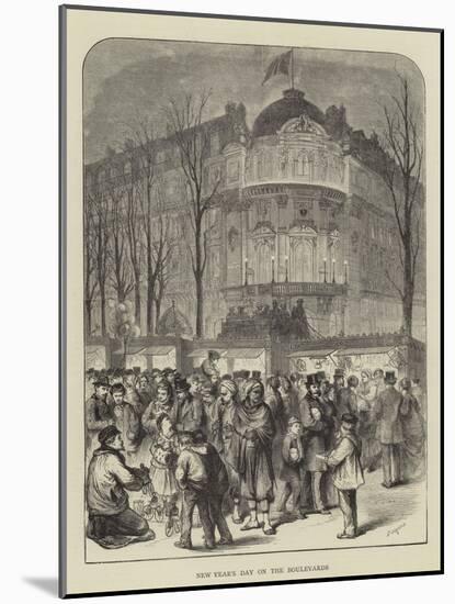 New Year's Day on the Boulevards-Godefroy Durand-Mounted Giclee Print
