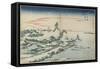 New Year's Day Sunrise at Susaki in Snow, Mid 19th Century-Utagawa Hiroshige-Framed Stretched Canvas