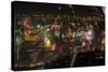 New Year's Eve Fire Works with Docks-kunertuscom-Stretched Canvas