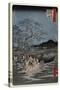 New Year's Eve Foxfires at the Nettle Tree, Oji', from the Series, 'One Hundred Famous Views of Edo-Utagawa Hiroshige-Stretched Canvas