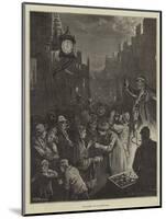 New-Year's Eve in Edinburgh-William Bazett Murray-Mounted Giclee Print