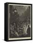 New-Year's Eve in Edinburgh-William Bazett Murray-Framed Stretched Canvas