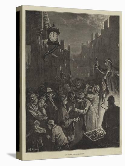 New-Year's Eve in Edinburgh-William Bazett Murray-Stretched Canvas