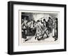 New Year's Eve in Ireland, 1870-null-Framed Giclee Print