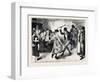 New Year's Eve in Ireland, 1870-null-Framed Giclee Print