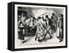 New Year's Eve in Ireland, 1870-null-Framed Stretched Canvas