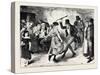 New Year's Eve in Ireland, 1870-null-Stretched Canvas