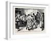 New Year's Eve in Ireland, 1870-null-Framed Giclee Print