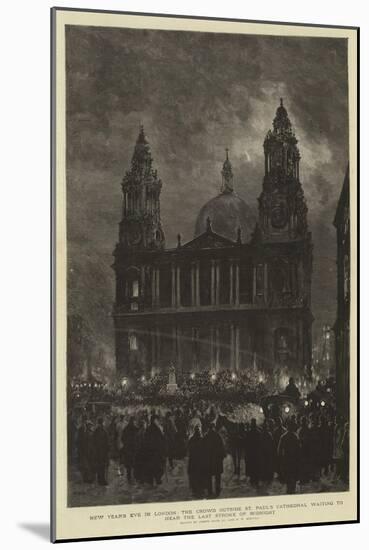 New Year's Eve in London-Joseph Nash-Mounted Giclee Print