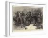 New Year's Eve in Russia, Buying Presents in the Streets-Frederic De Haenen-Framed Giclee Print