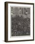 New Year's Eve Outside St Paul's Cathedral, Auld Lang Syne-Amedee Forestier-Framed Giclee Print