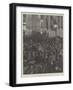 New Year's Eve Outside St Paul's Cathedral, Auld Lang Syne-Amedee Forestier-Framed Giclee Print