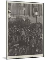 New Year's Eve Outside St Paul's Cathedral, Auld Lang Syne-Amedee Forestier-Mounted Giclee Print