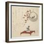 (New Year's Flower Arrangement on a Table and in a Hanging Vase), Early 19th Century-Keisai Eisen-Framed Giclee Print