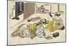 New Year's Gathering Within a Brothel, 1741-1744-Okumura Masanobu-Mounted Premium Giclee Print