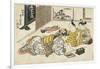 New Year's Gathering Within a Brothel, 1741-1744-Okumura Masanobu-Framed Giclee Print