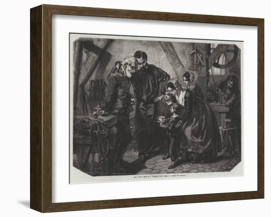 New Year's Gifts in a Working Man's Family-null-Framed Giclee Print