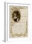 New Year's Letter with Portrait of a Little Girl-null-Framed Art Print